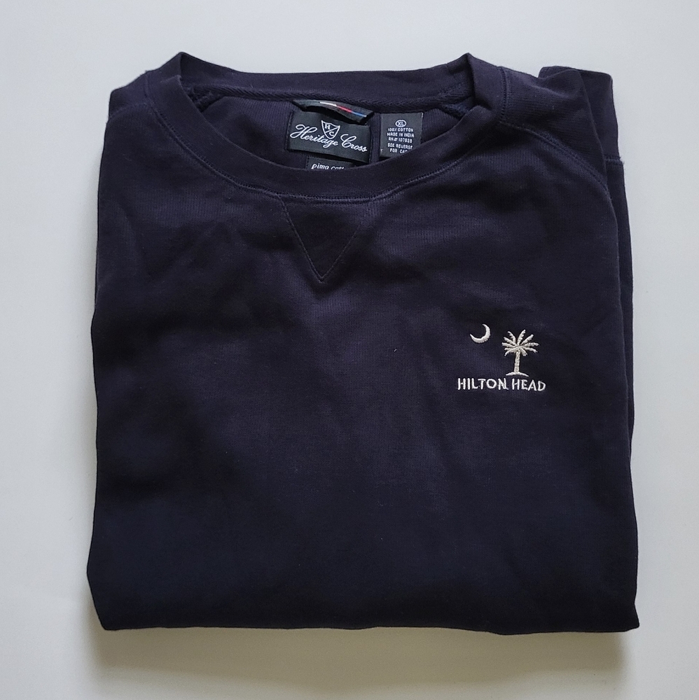 Heritage Cross Hilton Head Sweatshirt, Mens   Large, Black